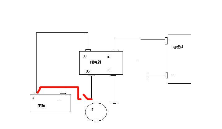 继电器与三轮摩托车线路连接图