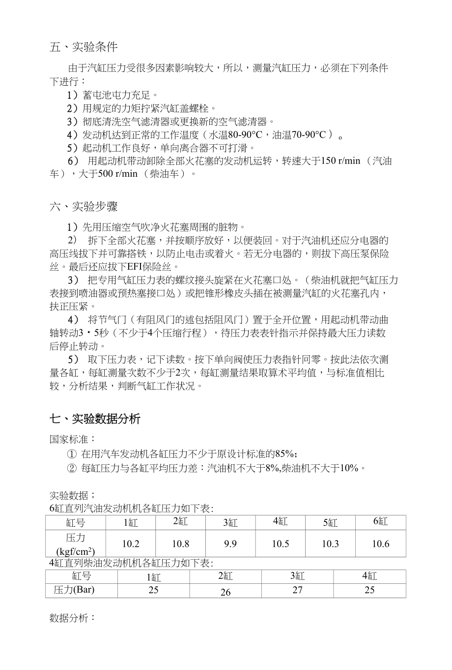 气缸与调频实验报告