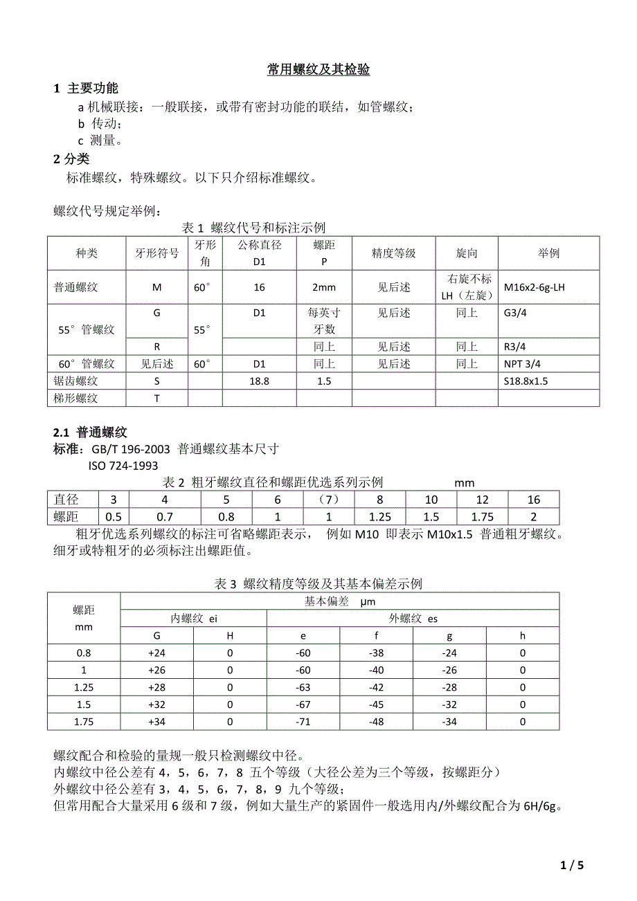 筛选设备与螺纹加工实验报告