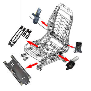电动机与汽车座椅塑料壳与座椅如何连接的