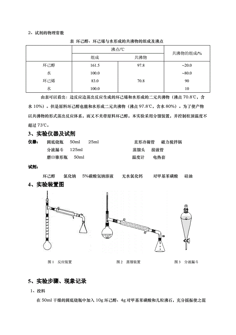 焊炬、割炬与异戊烯制备实验报告