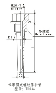 有色金属与温度传感器保护套管安装方式