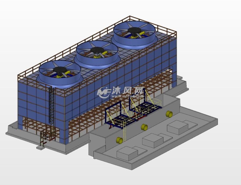 石灰与冷却塔模型制作