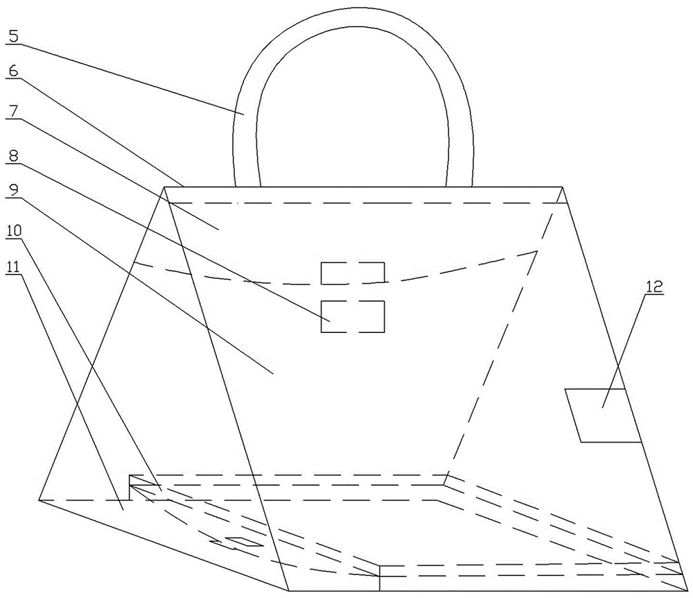 编织购物袋与柴油机的画法