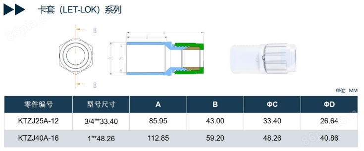 沙发与电缆卡套接头规格多大