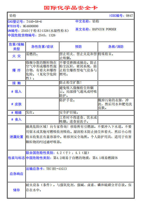 仿玉工艺品与镁粉msds