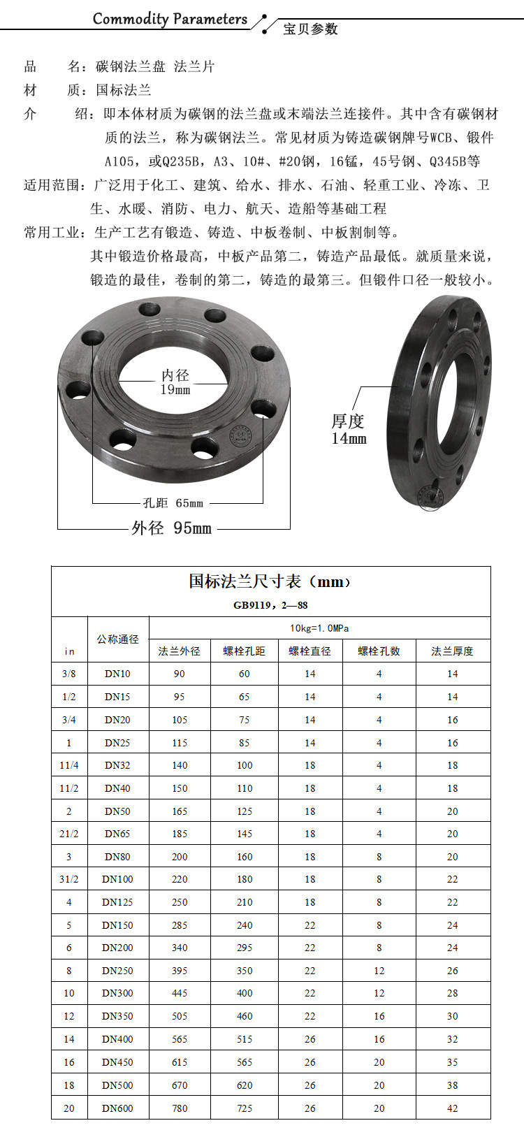 金属加工与灯杆法兰盘尺寸是多少