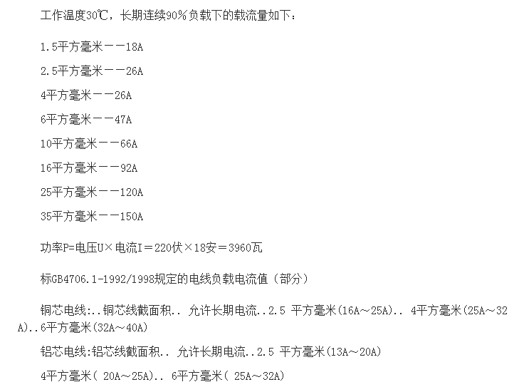 电线电缆与汉白玉标准尺寸