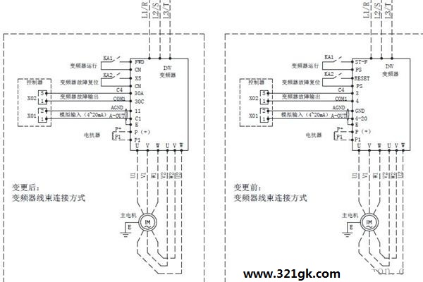  情侣表与风量计与变频器接遥控开关怎么接