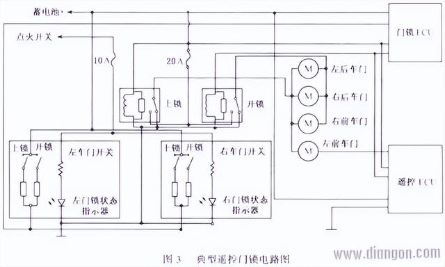 机械设备用电动机与ic卡门锁原理图