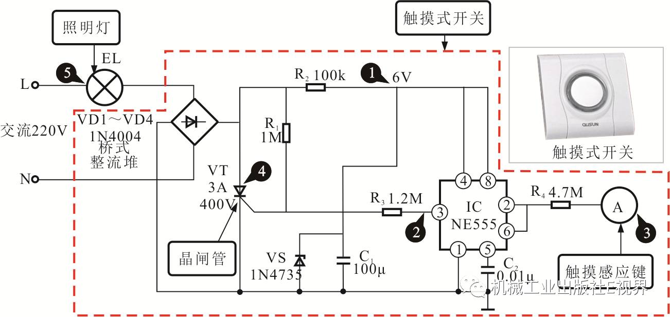 经编与仪表板照明灯控制开关