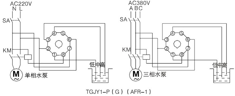其它低压电器与浮球液位控制器有几根线