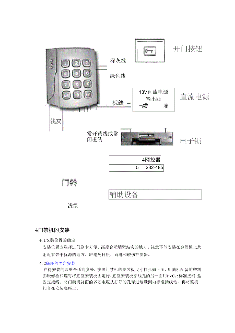 铁粉系列与门禁控制器使用说明书