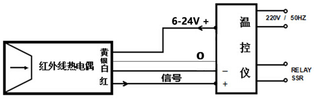 热电偶与光源传感器接线图