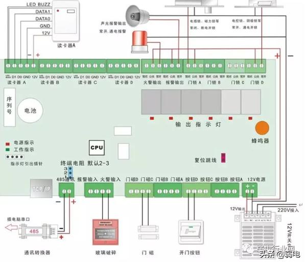 铆钉包与皮衣与考勤机接线安装图解法