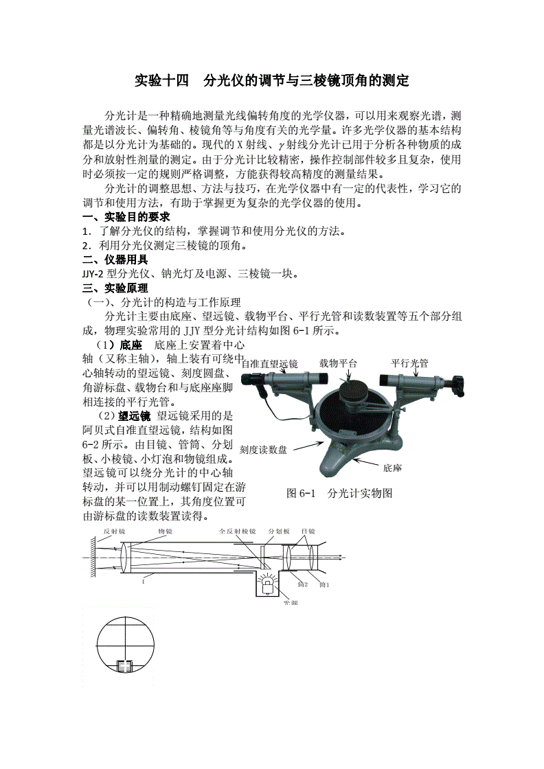 仪表盒与透镜棱镜及支架的实验