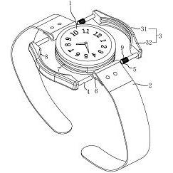 交通通信设备与手表表带生耳示意图