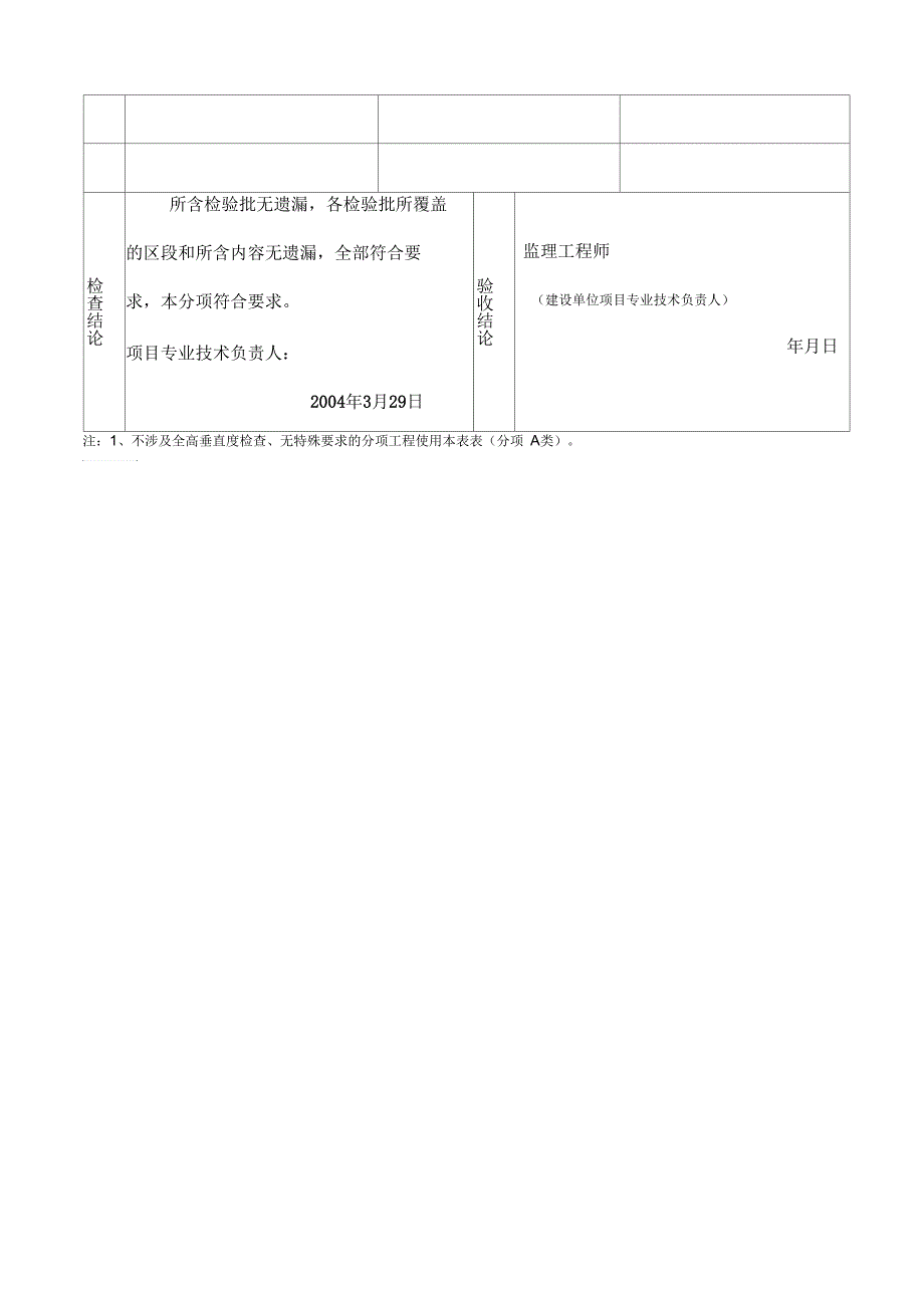 涂装工具与液位计安装分项验收记录