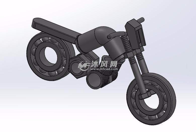 摩托车锁与电话交换机模型