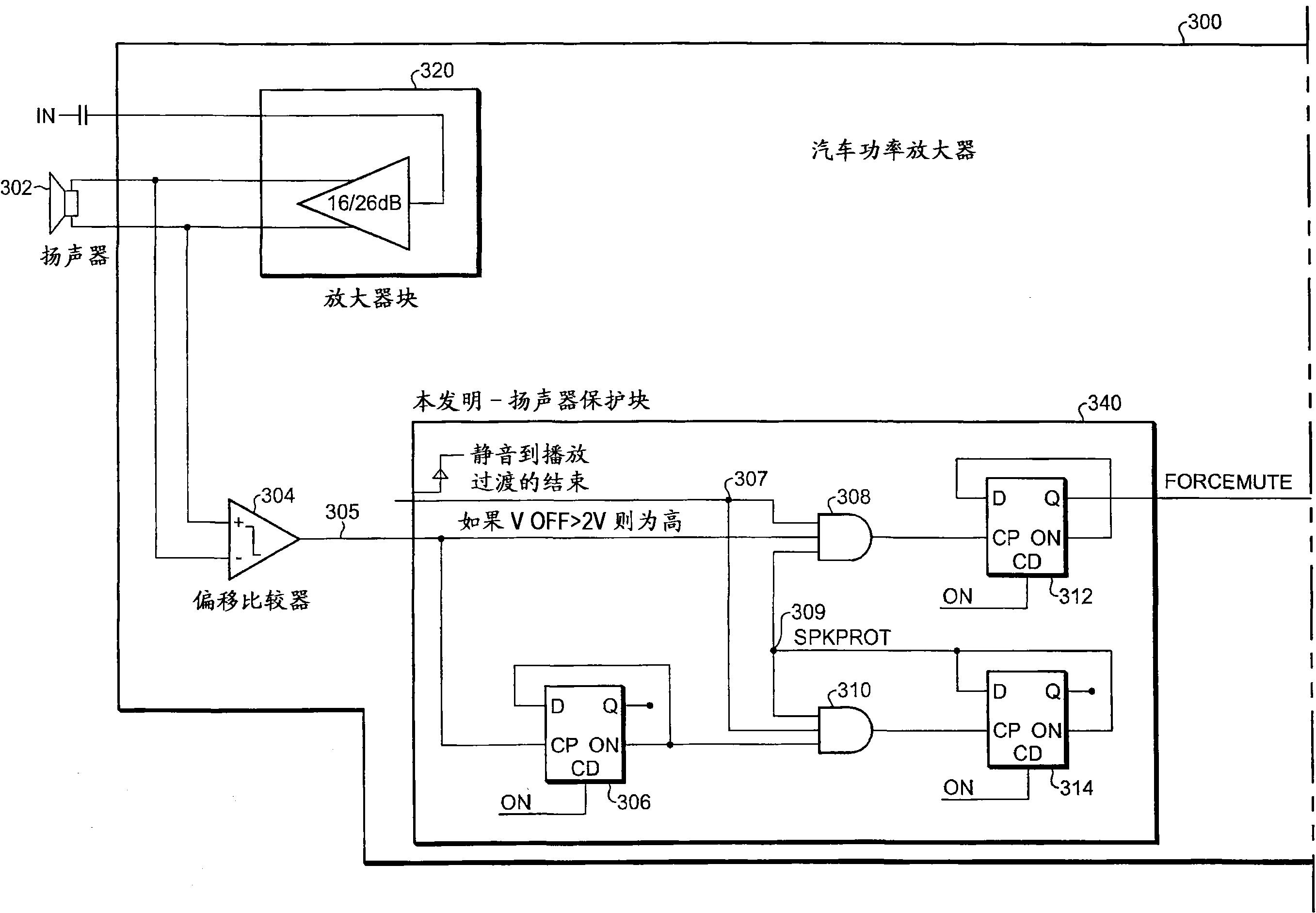 前后制动室与功率放大器怎么接