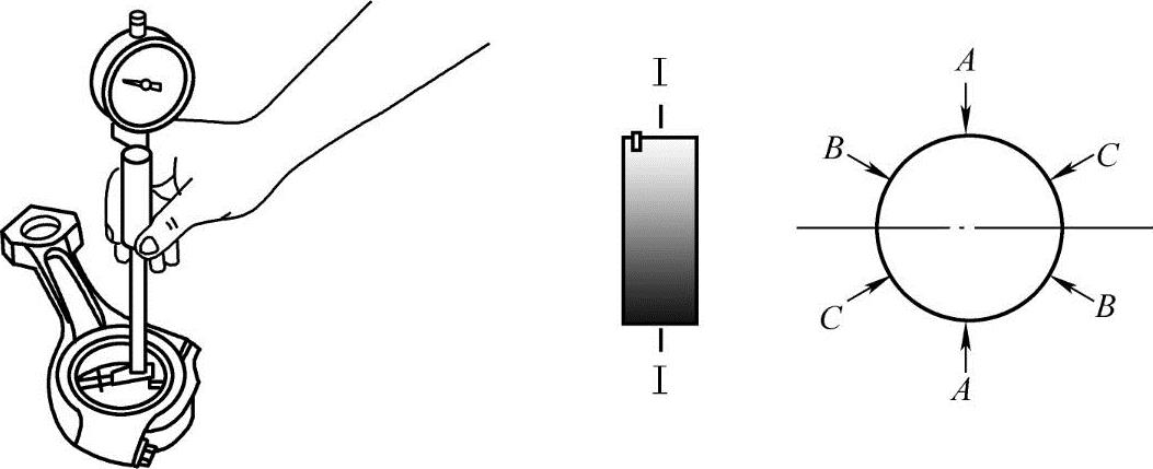 白板与电阻测量仪表与曲轴轴瓦安装距离