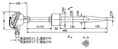 插件加工与热电偶cad图