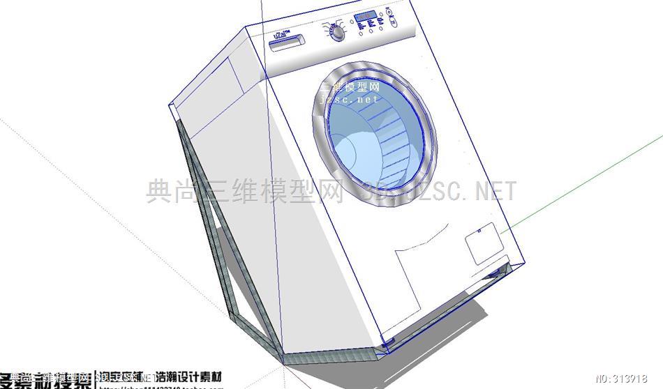 仿真拼整模型与洗衣机通臭氧杀菌