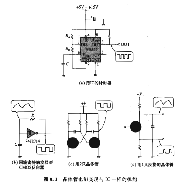 塑胶玩具与谐振回路与晶体管连接时