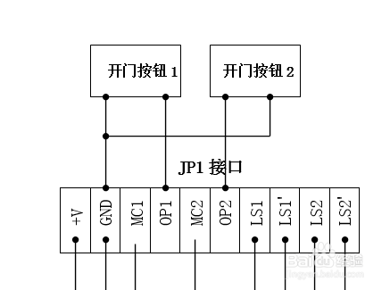 模块电源与玻璃门门禁怎么布线