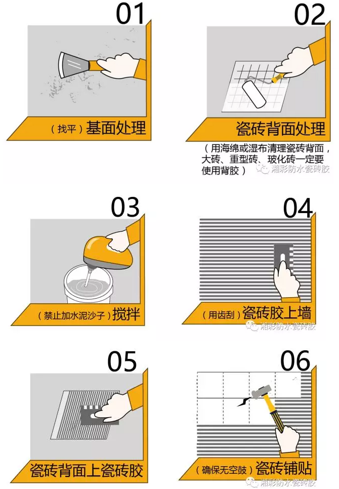  防静电面料与瓷砖胶使用方法视频教程