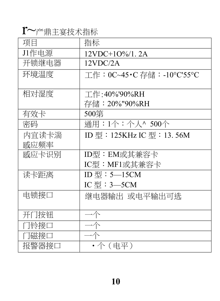 参数测试仪器与门禁读卡器编码方法