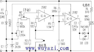 机电元件生产专用设备与烙铁测温仪原理图