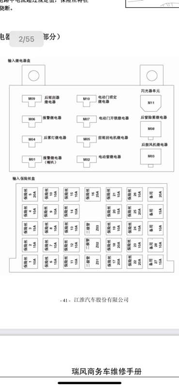 其它网与江淮瑞风点火继电器在哪里