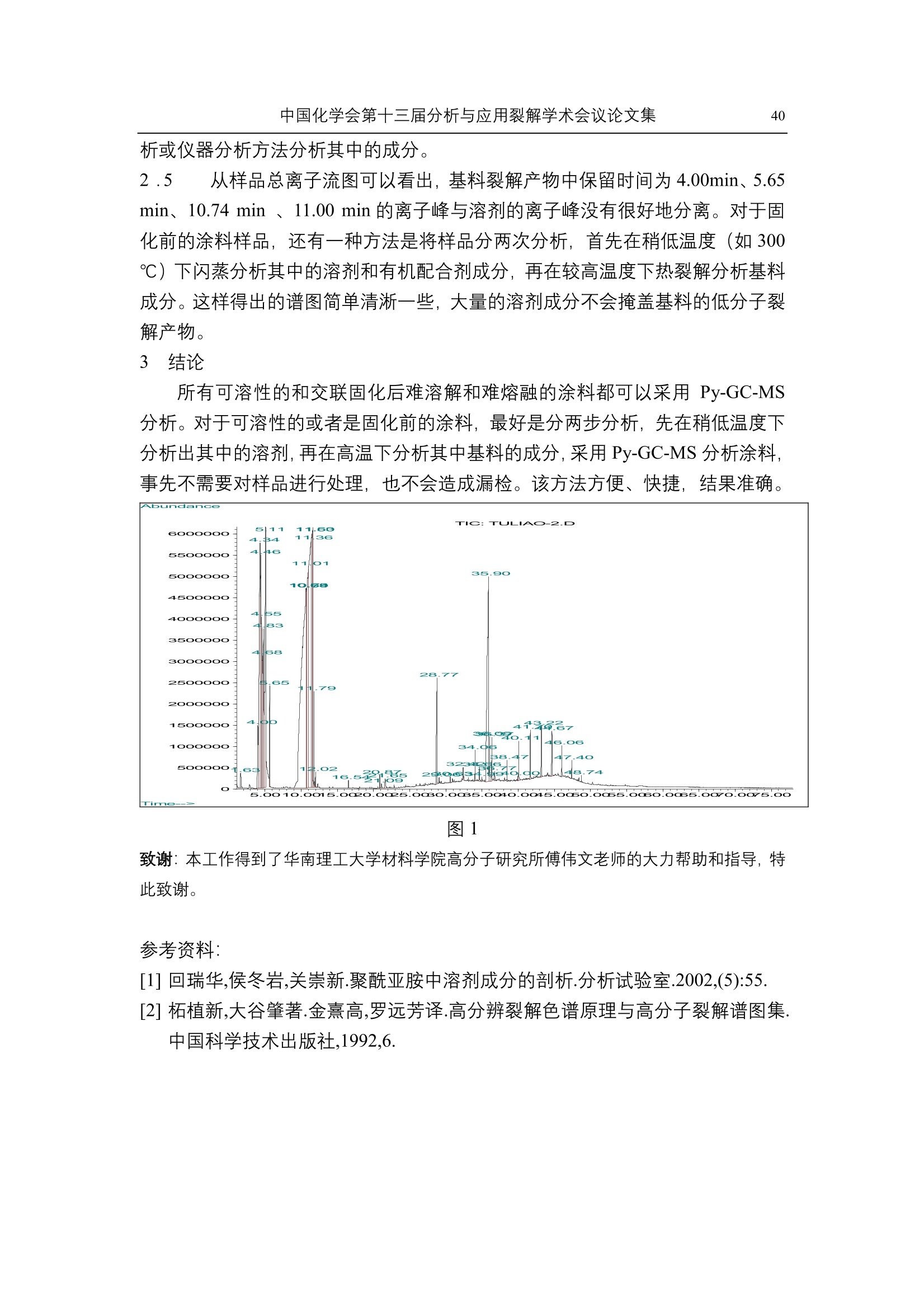 修补漆、汽车漆与木材离析成分分析实验