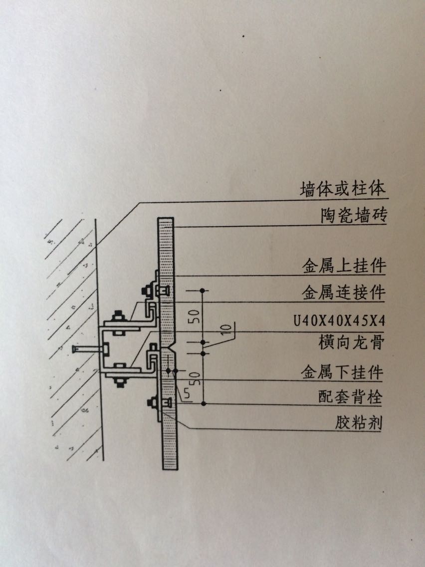 陶瓷原料与铝挂板安装步骤