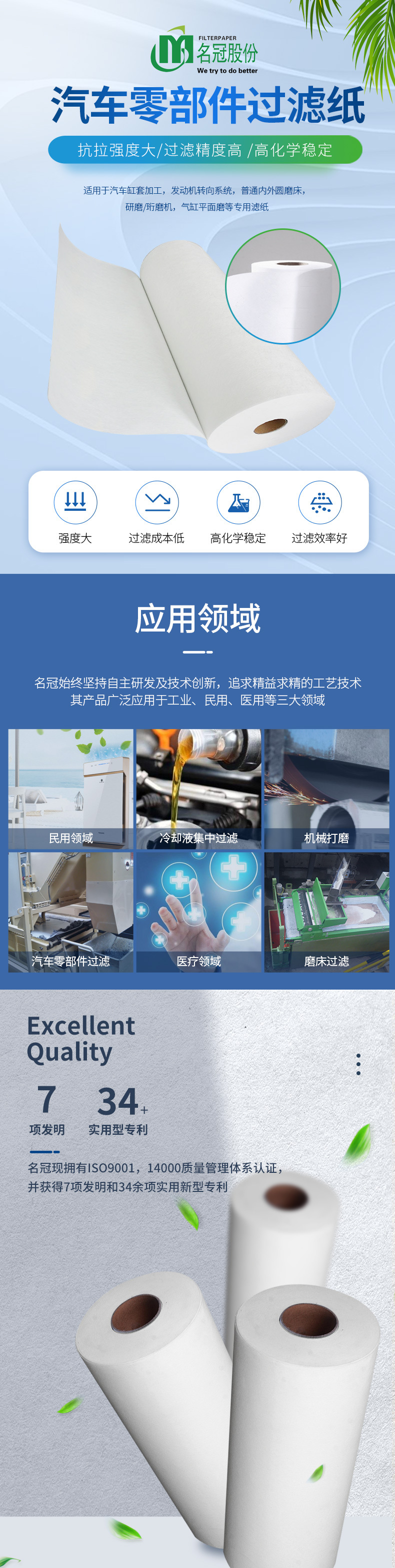 汽车安全用品与过滤纸生产企业