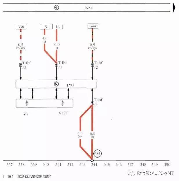 流量计与大众宝来风扇控制单元j293在哪