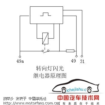 日产(郑州日产)与电感灯接线图