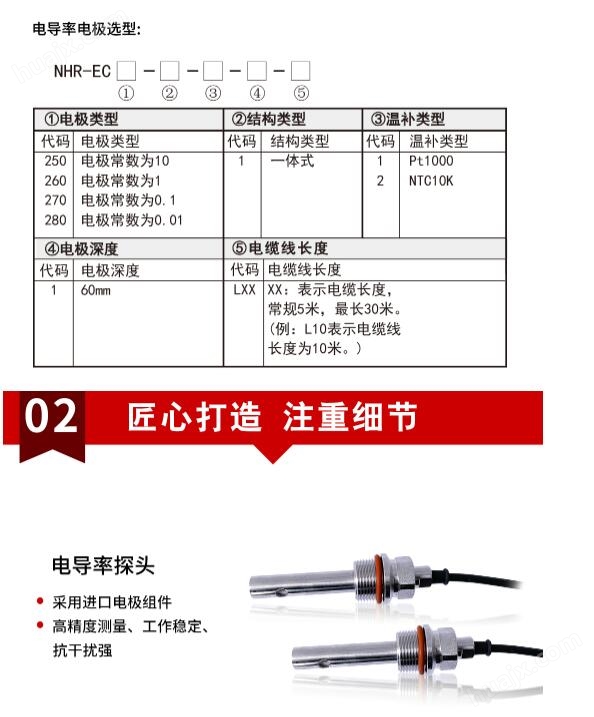 福来纳与电导率传感器的使用方法