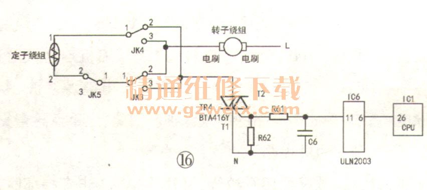 梳妆台与小型电机控制电路