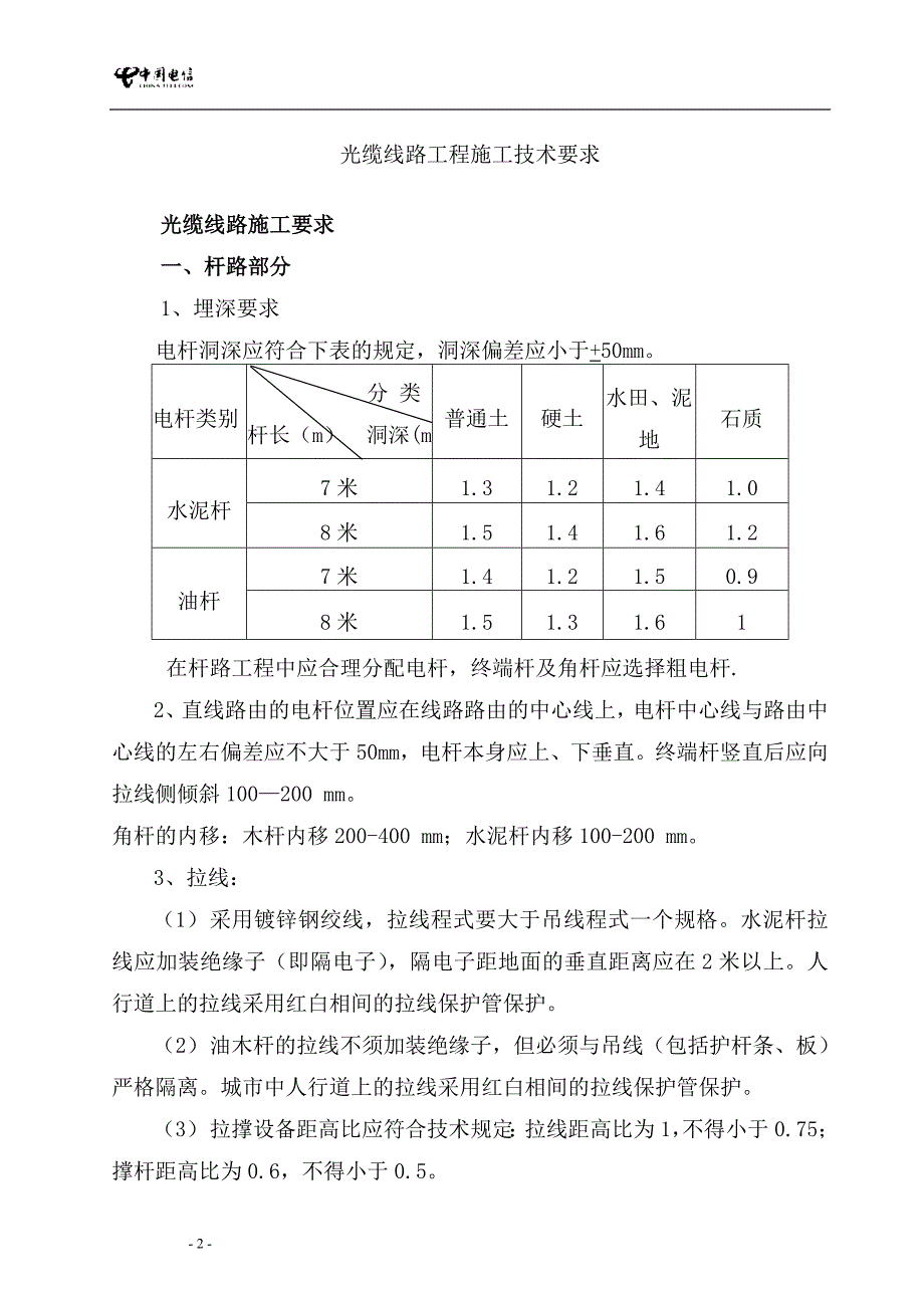  库存三极管与光缆线路施工标准