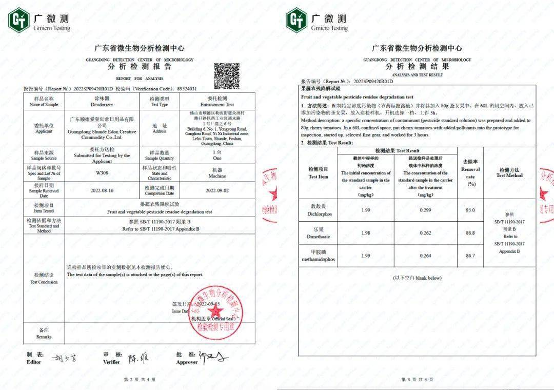 发泡剂与仿真花检测报告