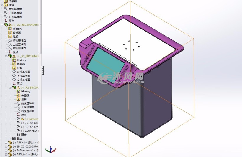 箱体与电子垃圾箱