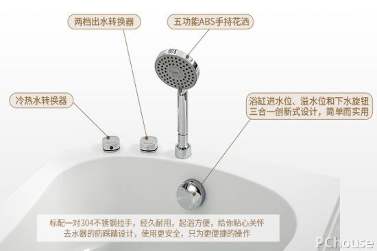 卫浴电器与浴缸阀门怎么用