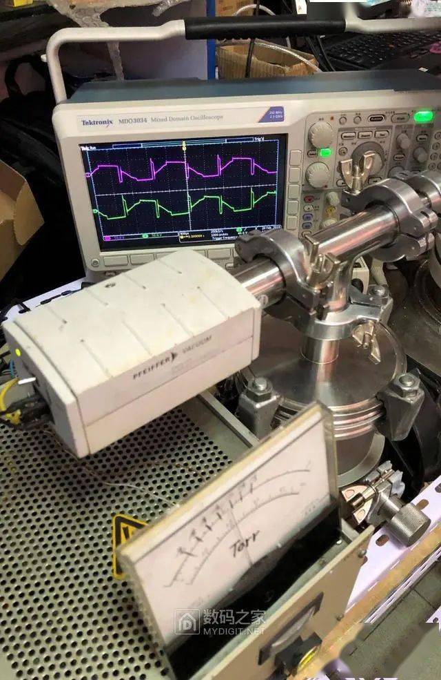 示波器与牙签材料