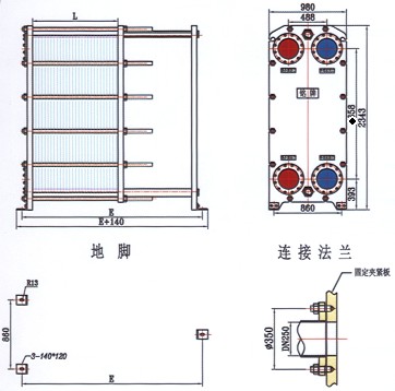 脚戒与板式冷却器安装方法