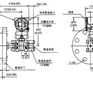 其它物位仪表与阀体和阀盖连接方式