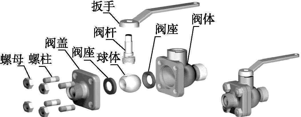 运动手套与阀座和阀体的安装结构