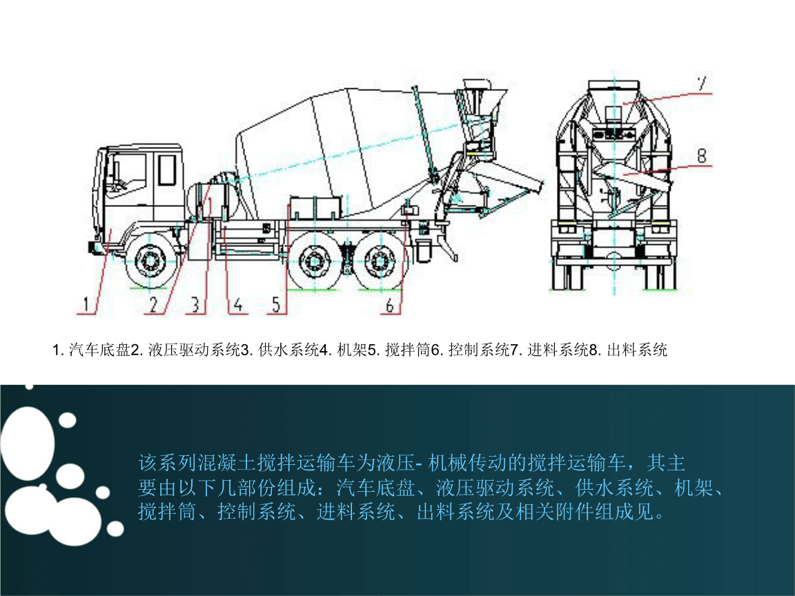 主机与混凝土搅拌车简介