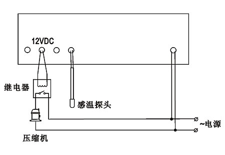 书台与温度传感器与温度开关怎么接线